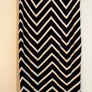 Zig zag striped pencil skirt